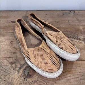 Frye Kira Perforated Leather Slip Ons
